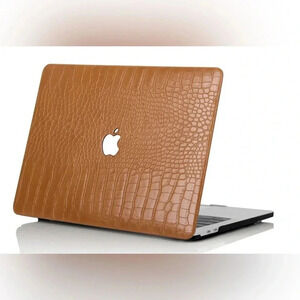 MacBook 14” Faux Crocodile Hard Case Chestnut Color Case - NWT